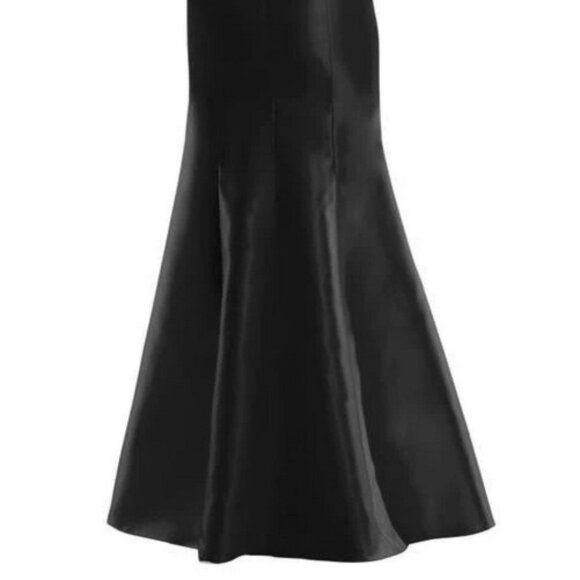 Alfred Sung Black Off Shoulder Ruffle Gown D836 - Picture 3 of 3